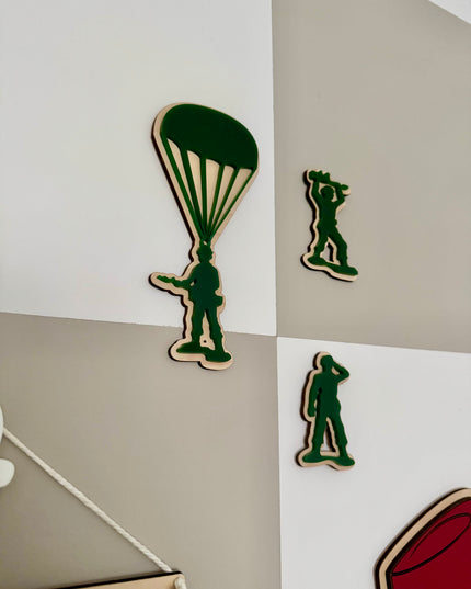 Army Men Wall Shapes - Set of 3
