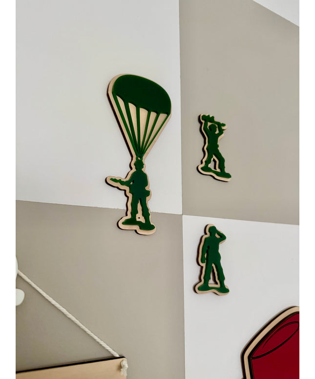 Army Men Wall Shapes - Set of 3