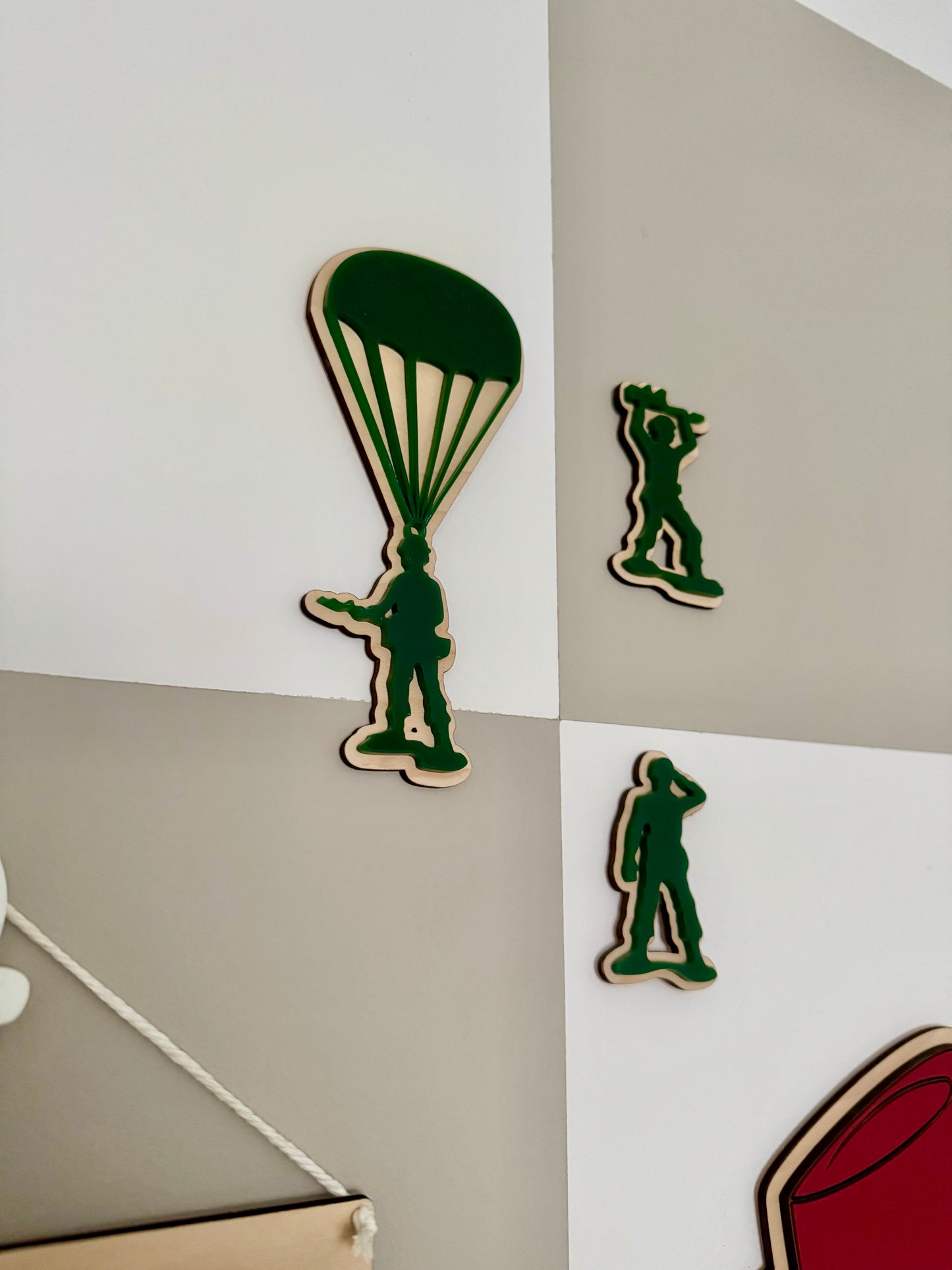 Army Men Wall Shapes - Set of 3