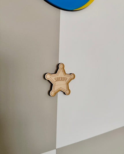 Sheriff Badge Wall Hook