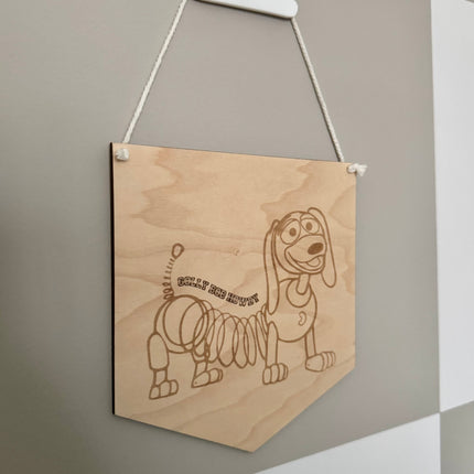 Slinky Dog Large Hanging Pennant
