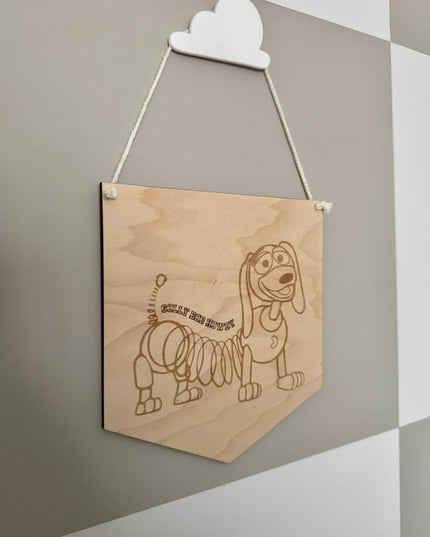 Slinky Dog Large Hanging Pennant