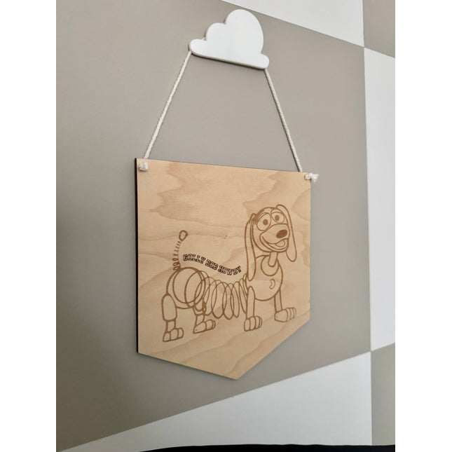Slinky Dog Large Hanging Pennant