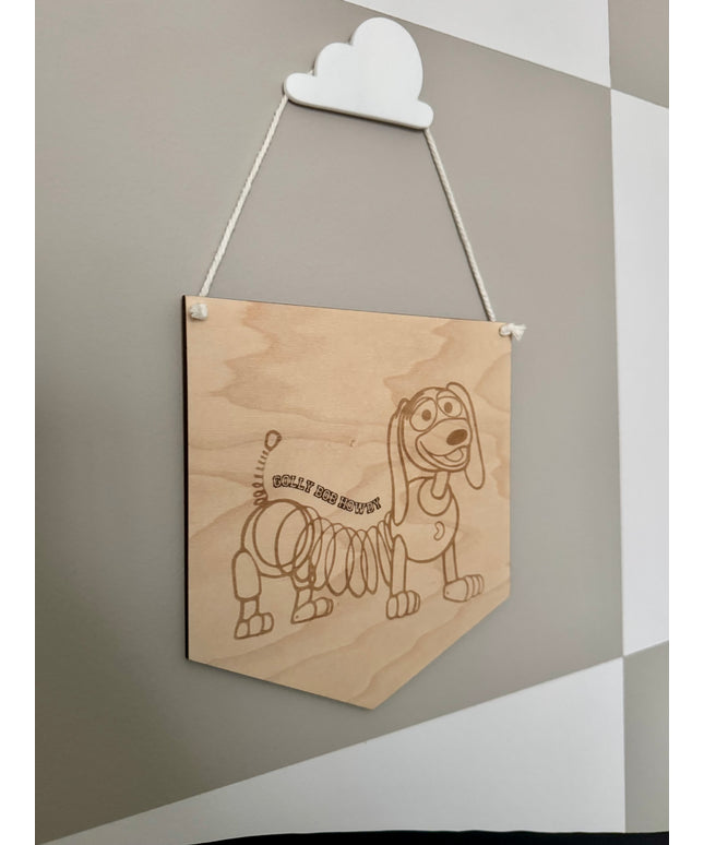 Slinky Dog Large Hanging Pennant