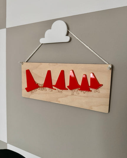 Traffic Cone Hanging Pennant