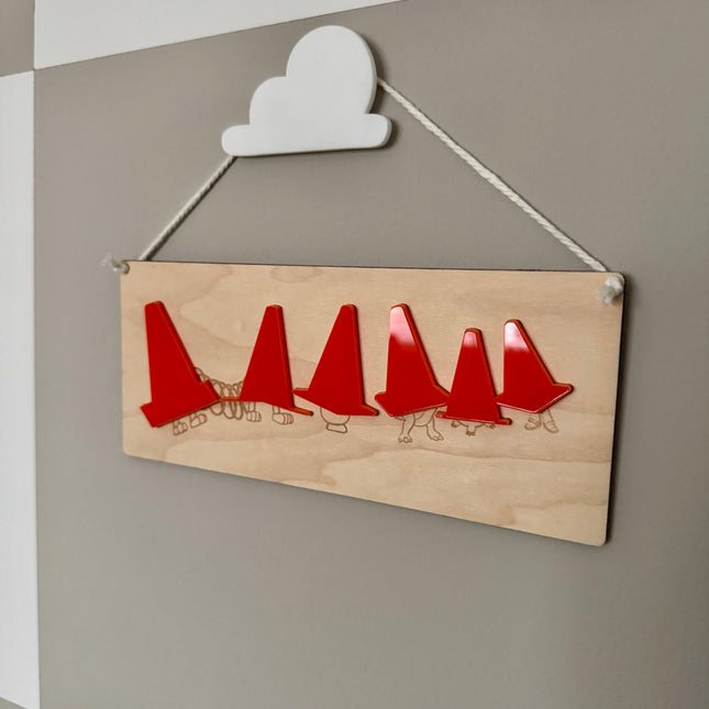 Traffic Cone Hanging Pennant