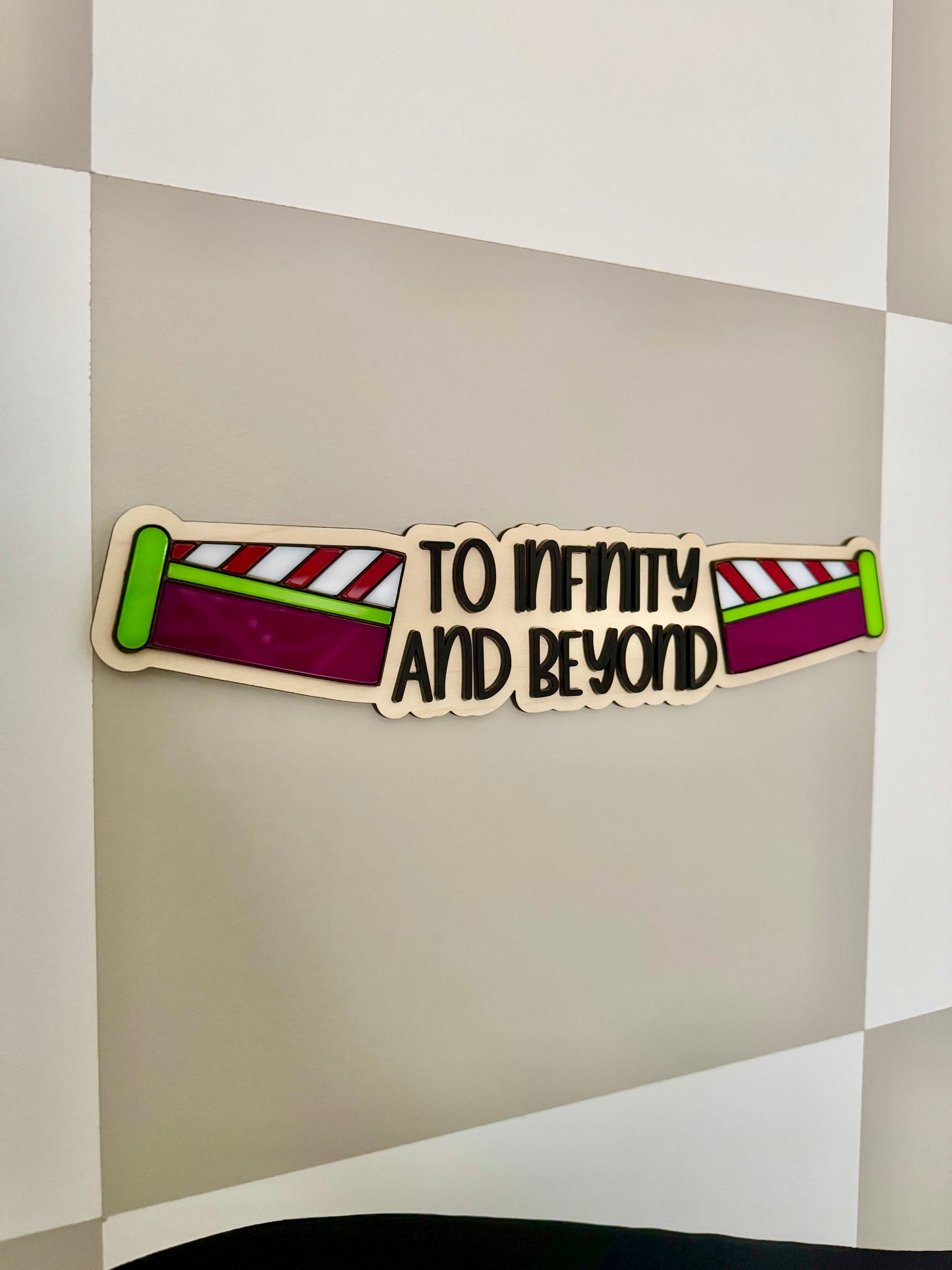 To Infinity and Beyond Wall Sign