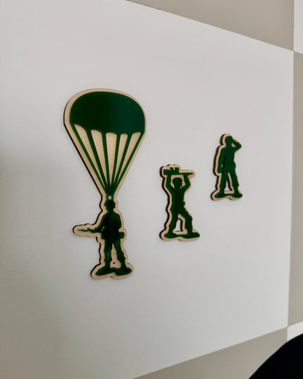 Army Men Wall Shapes - Set of 3