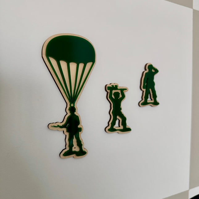 Army Men Wall Shapes - Set of 3