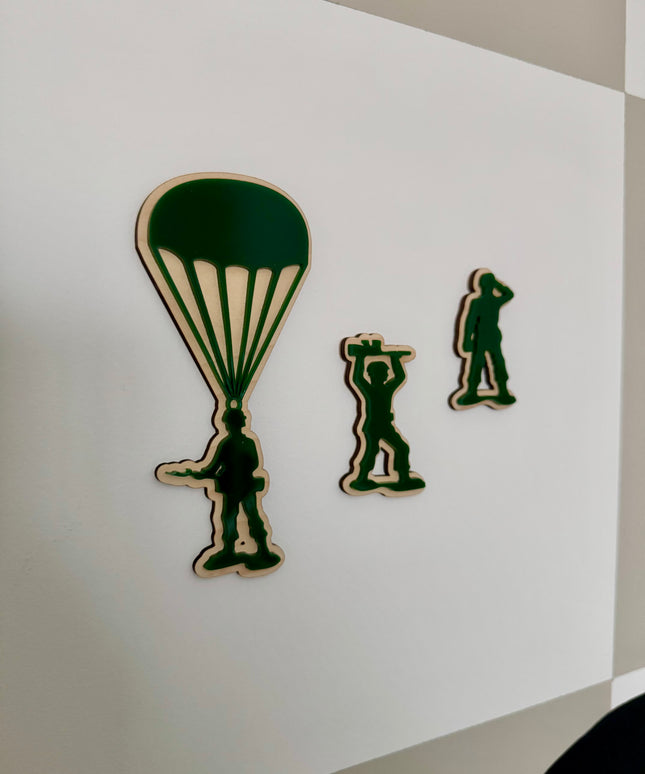 Army Men Wall Shapes - Set of 3