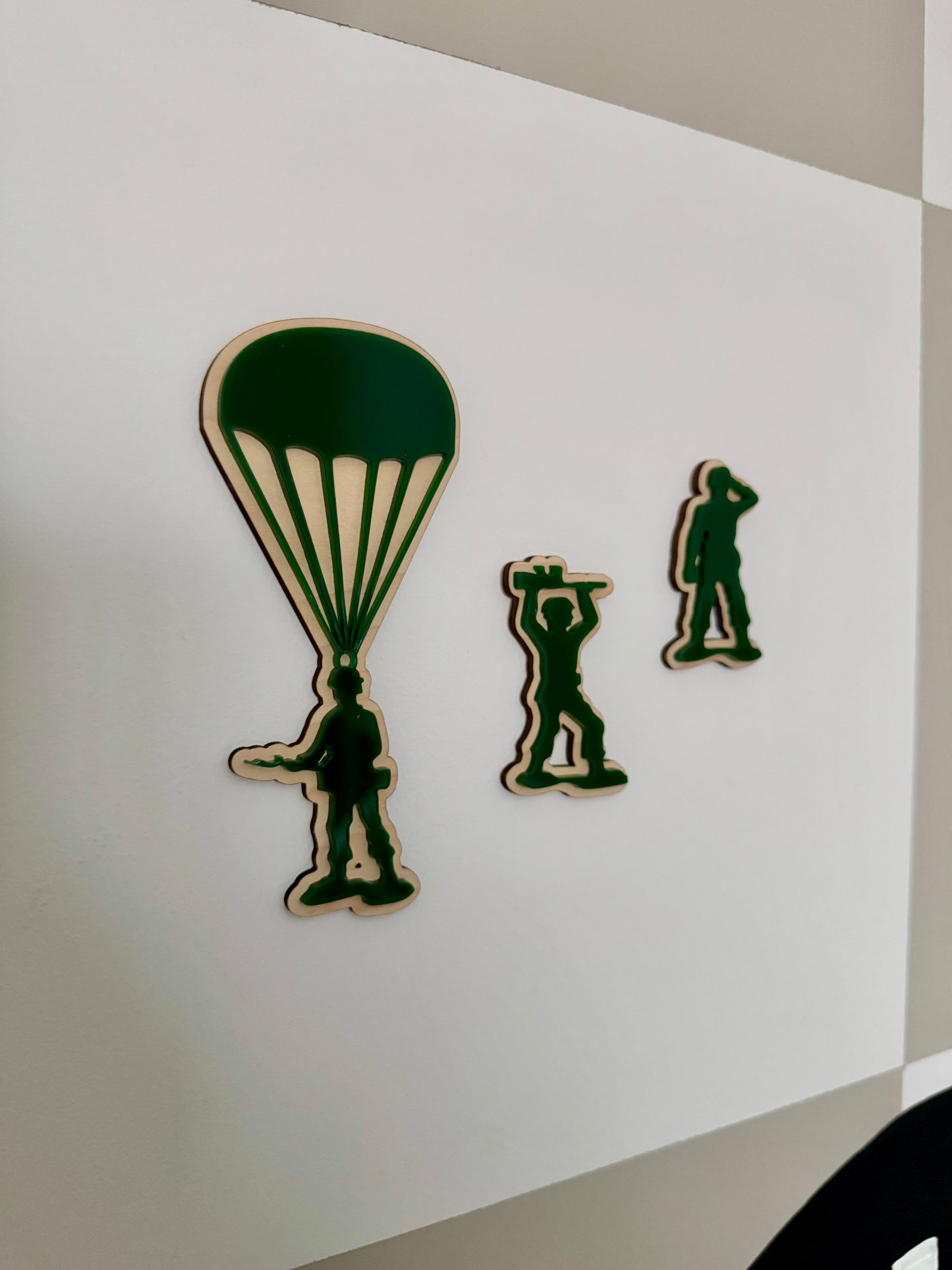 Army Men Wall Shapes - Set of 3