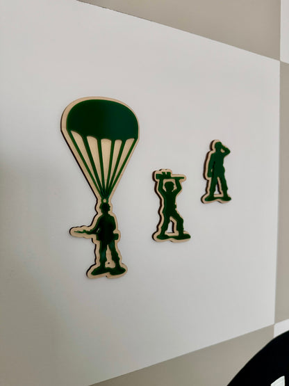 Army Men Wall Shapes - Set of 3