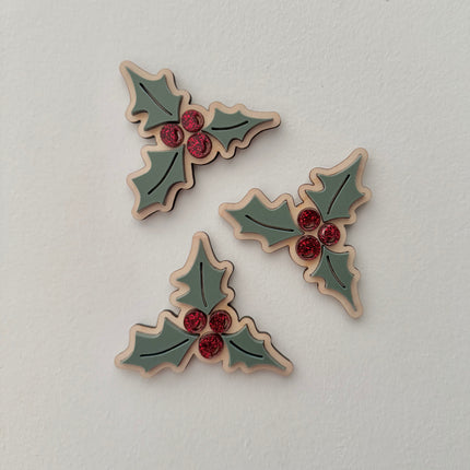 Holly & Berries Wall Shapes (Set of 3)