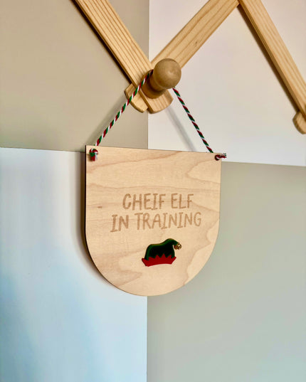 Chief Elf Mini Hanging Pennant