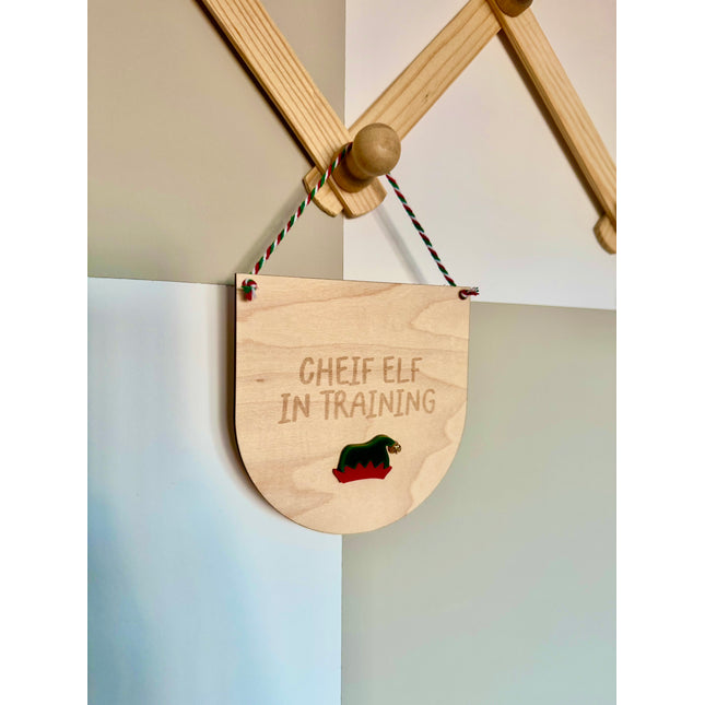 Chief Elf Mini Hanging Pennant