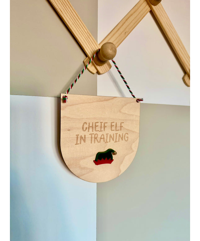 Chief Elf Mini Hanging Pennant