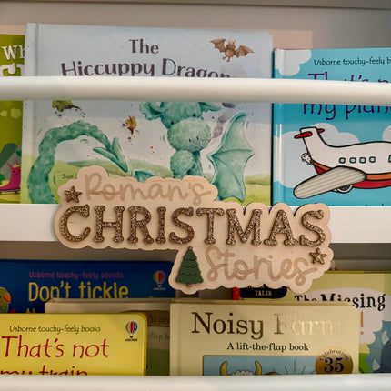 Christmas Stories Bookshelf Plaque