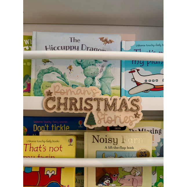 Christmas Stories Bookshelf Plaque