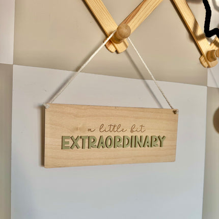 A Little Bit Extraordinary Hanging Pennant - Pick your colour!