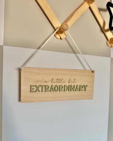 A Little Bit Extraordinary Hanging Pennant - Pick your colour!