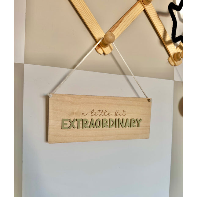 A Little Bit Extraordinary Hanging Pennant - Pick your colour!
