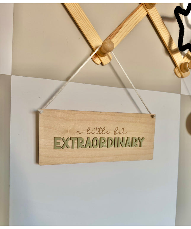 A Little Bit Extraordinary Hanging Pennant - Pick your colour!