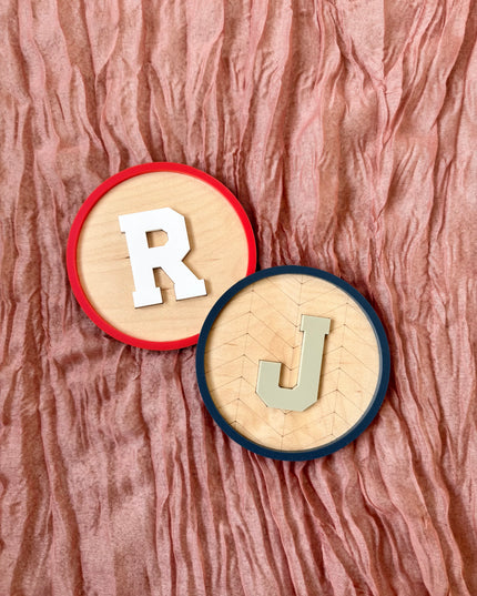 Round Varsity Letter Plaque