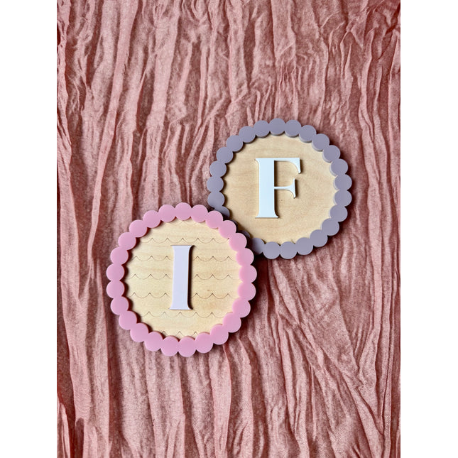 Scallop Initial Plaque