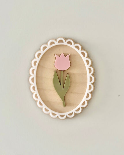 Framed Tulip Plaque