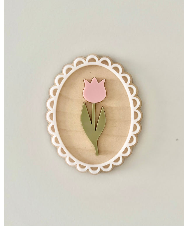 Framed Tulip Plaque