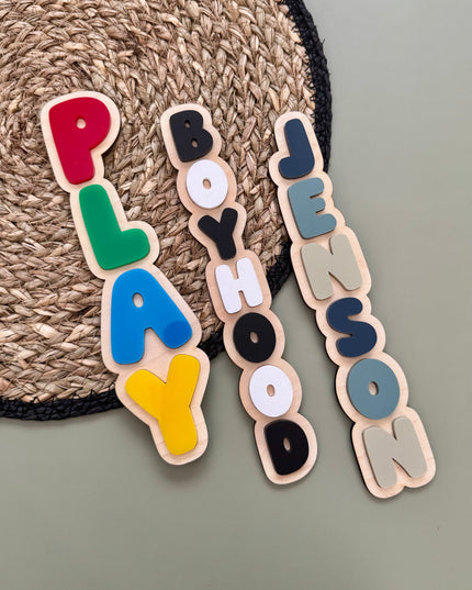 Custom Bubble Word Vertical Wall Plaque