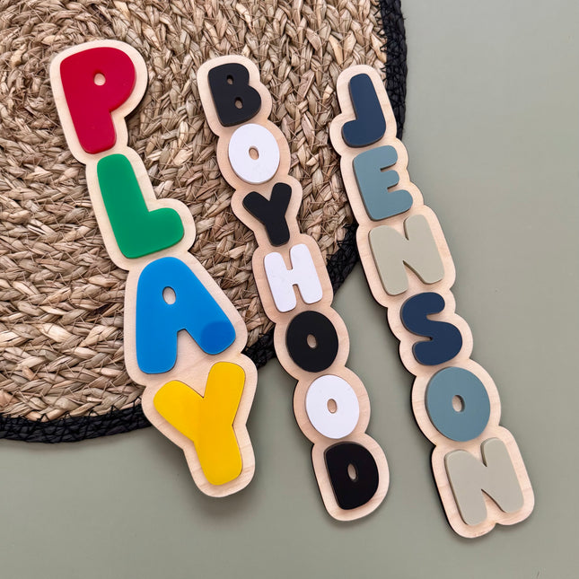 Custom Bubble Word Vertical Wall Plaque