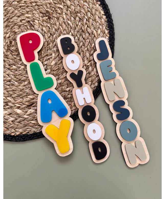 Custom Bubble Word Vertical Wall Plaque