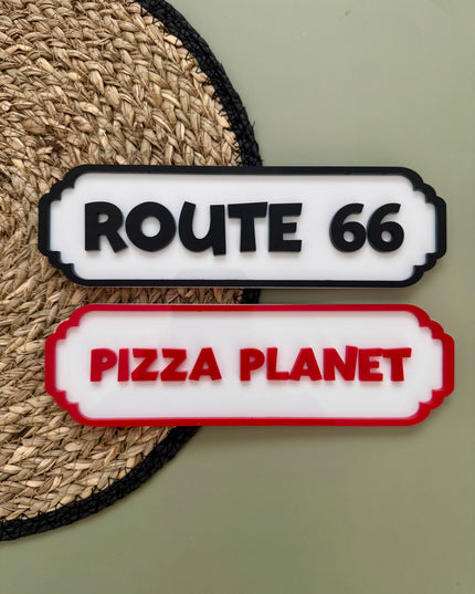 Personalised Acrylic Street Sign - Custom Colour!