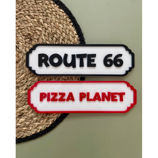 Personalised Acrylic Street Sign - Custom Colour!