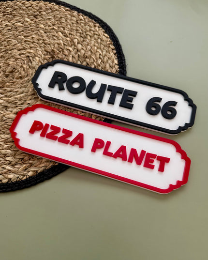 Personalised Acrylic Street Sign - Custom Colour!