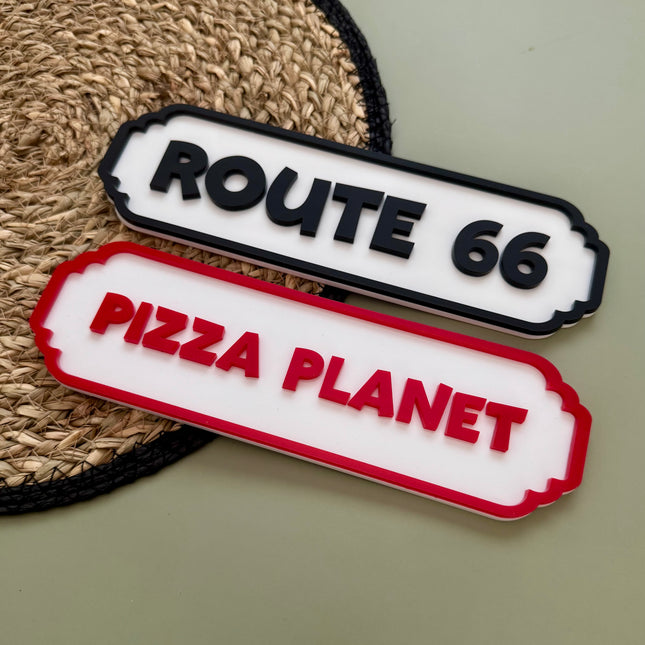 Personalised Acrylic Street Sign - Custom Colour!