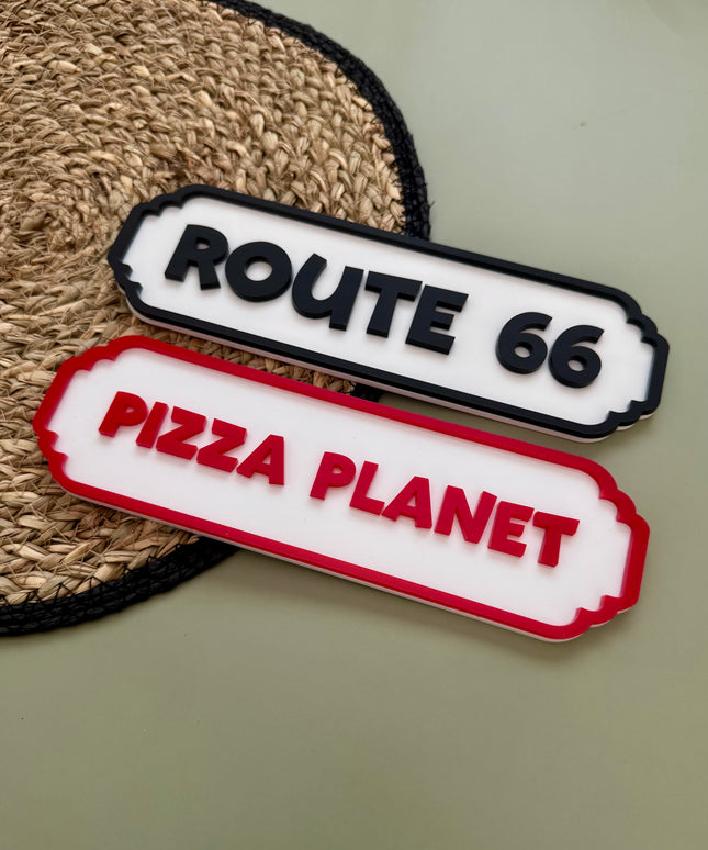 Personalised Acrylic Street Sign - Custom Colour!