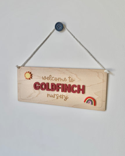 Personalised Childcare Hanging Pennant