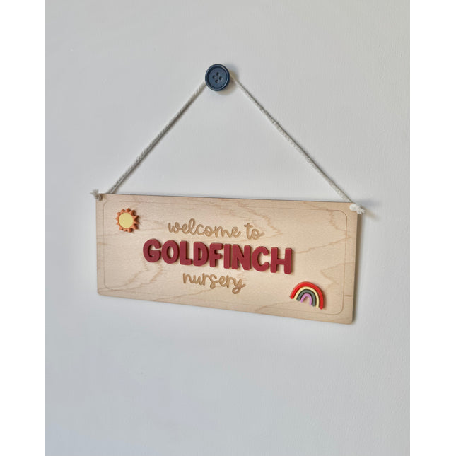 Personalised Childcare Hanging Pennant