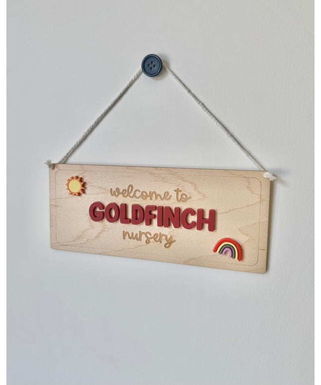 Personalised Childcare Hanging Pennant