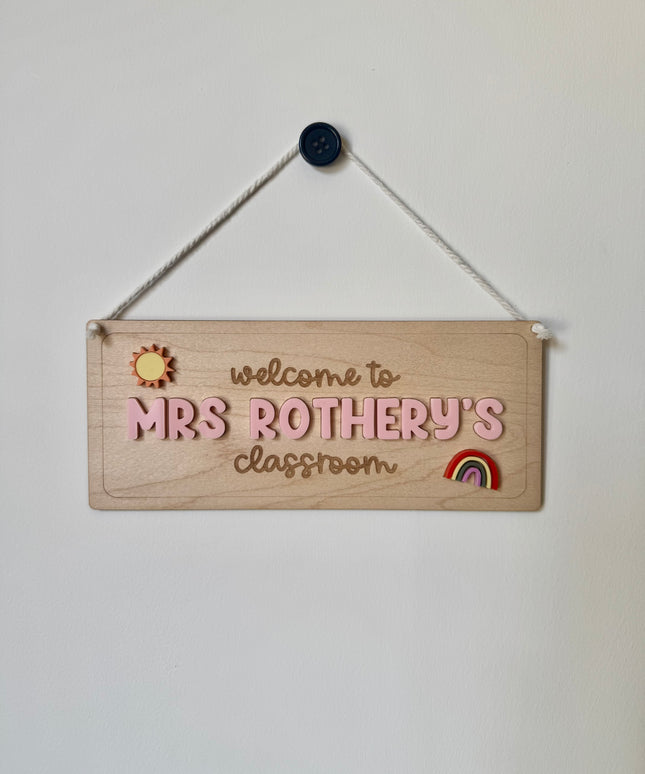 Personalised Childcare Hanging Pennant