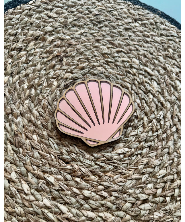 Rose Gold Mirror Shell Wall Shape