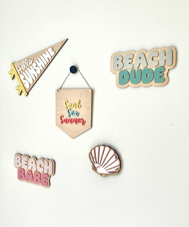 Sand, Sea, Summer Hanging Pennant