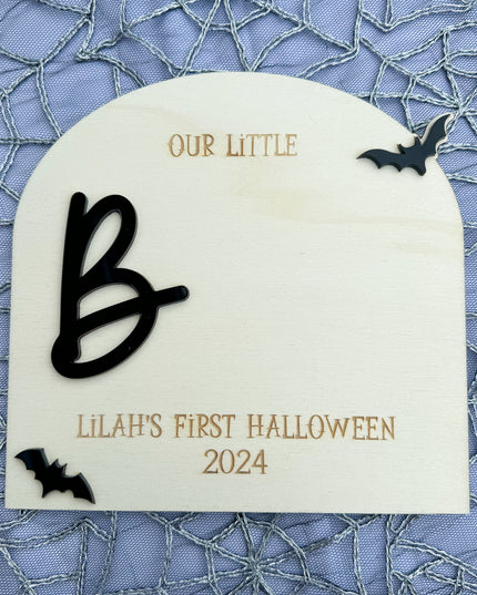 My First Halloween Plaque