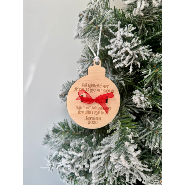 Personalised Christmas Memory Bauble