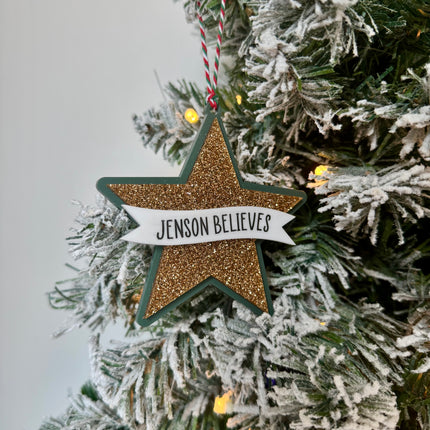 Personalised Believe Star (Custom Colour)