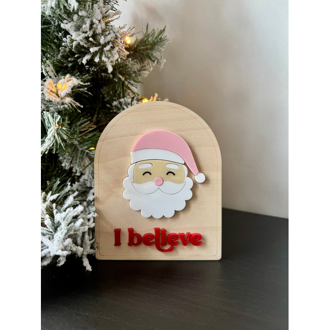 I Believe Santa Shelf Sitter