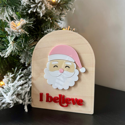 I Believe Santa Shelf Sitter