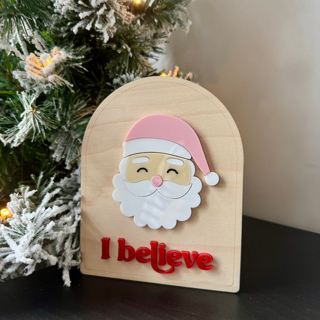 I Believe Santa Shelf Sitter